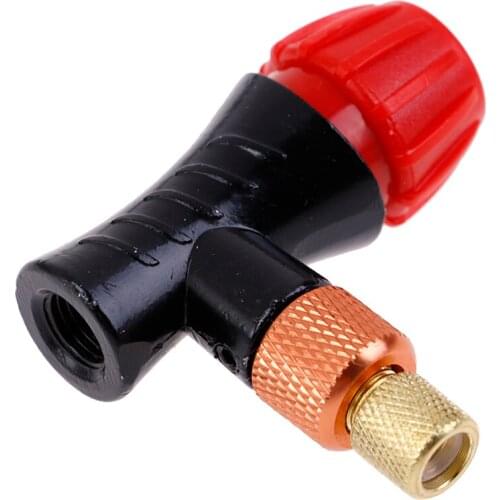 Mini Hand Pump Head Bicycle For CO2 Bottle Schrader Presta Valve Fast Inflatable Road MTB Mountain Bike Air Inflator Accessories