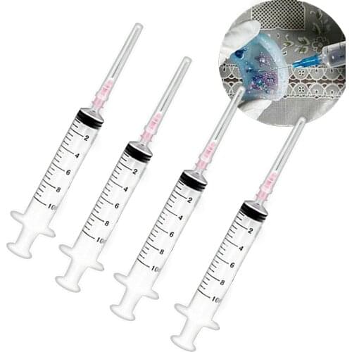 1pcs Syringe Epoxy Resin Shaker 5ml/10ml /20ml/30ml/50ml Dispense Needles DIY Jewelry Mold Charms Liquid Injection Pipette Tools