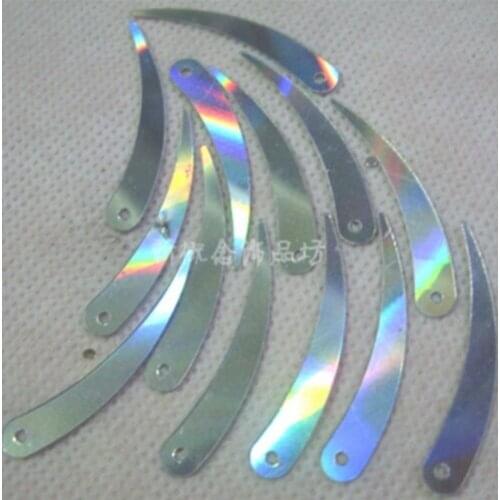 Sewing supplies DIY accessories such as clothing, wedding dress, shoes PVC bead laser color system Ivory sliver sequins