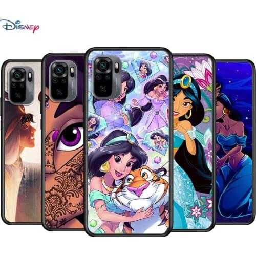 Disney Cartoon Animation Aladdin Jasmine For Xiaomi Redmi Note 10S 10 9T 9S 9 8T 8 7S 7 6 5A 5 Pro Max TPU Silicone Phone Case