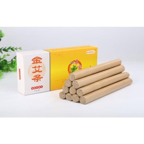 10PCS Smokeless Moxa Roll Rolls Stick Traditional Chinese Acupuncture Massage Moxibustion Roller Mugwort Artemisia Box