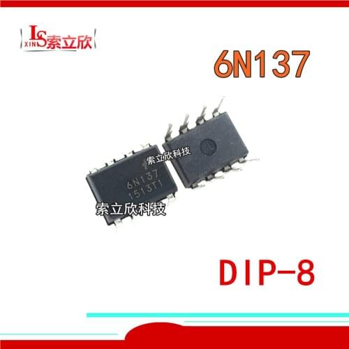 50PCS 100%Original or New 6N137 6N137M 6N135 6N136 6N137 DIP-8