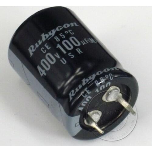2pcs/10pcs Original Japanese Rubycon capacitance capacitor 400V100UF USR electrolytic capacitor 100U400V free shipping