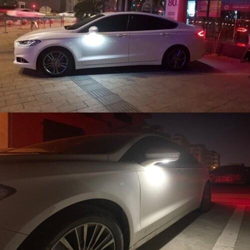 2pcs Welcome Light for Ford Fusion 2 3 Focus MK2 Mondeo MK4 Explorer Taurus LED Under Mirror Puddle Light Car Rear Mirror Light