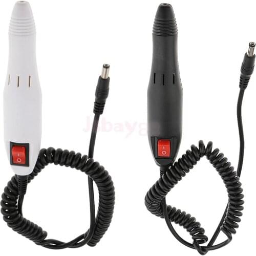 2 Pieces Electric Nail Drill Bits File Tool Machine Acrylic Manicure Pedicure Pen Shaper Replacement Handle Handpiece
