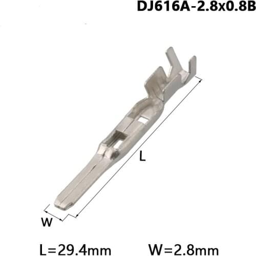 2000 pcs Automobile Connector Splice Terminal 2.8MM Plug-in Copper Terminal DJ616A-2.8*0.8B