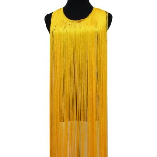 3 Yds Long Fringe Tassel For Latin Dance Dress Diy Trims 50CM-100CM Long Latin Dress Trimming Lace Polyester Macrame