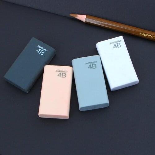 4Pcs/lot Creative 4B Rubber Eraser Student Pencil Eraser School Office Stationery Supplies