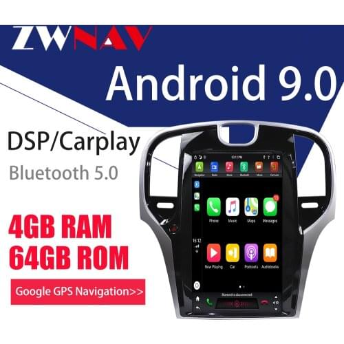 Android PX6 For Chrysler 300C 2013 - 2019 Car Multimedia Player Audio Radio Stereo Tesla Style Screen autoradio GPS Head unit BT