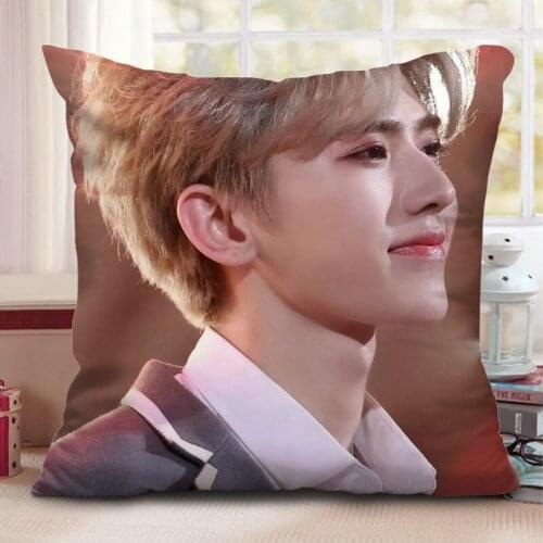 Cai Xukun Pillowcase NINE PERCENT Group Member Captain Star Peripheral Cushion Cover Pillow Covers Decorative Home