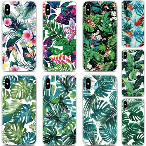Printed Tropical Leaf Cover For Vsmart Active 1 Plus Star 3 JOY 4 Live BQ Aquaris X2 X Pro U U2 Lite V VS Phone Case Fundas