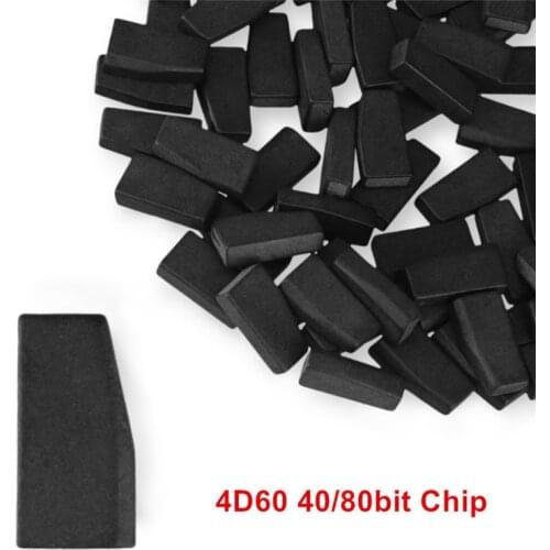 Auto Car Key Chip 4D60 ID60 40/80 Bits Blank Car Carbon Transponder Chip For Ford Fiesta Connect Focus Mondeo Ka