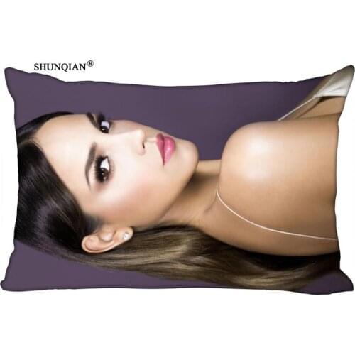 Custom Eiza Gonzalez Rectangle Pillowcase zipper Classic Pillow Case DIY Pillow Case With Your Picture 20x30inch