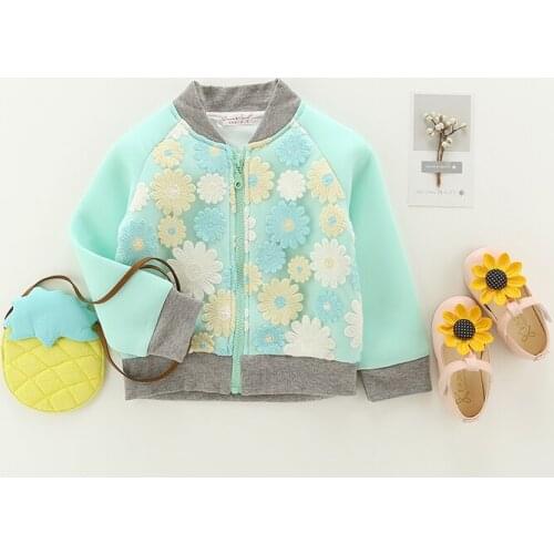 Kids clothes for girls 7 years girl jacket children green Winter 2019 new spring Boutique Outfits Jackets Leder Autumn Coat