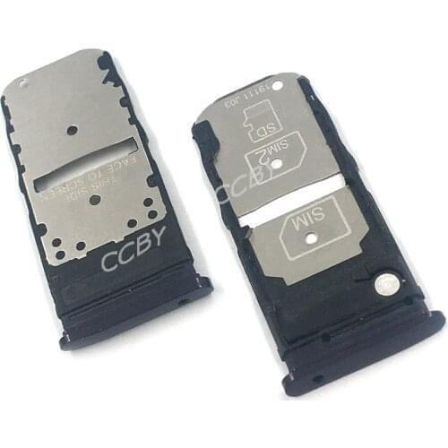 For Motorola Moto Z4 / One Zoom Sim Card Tray SD Card Reader Socket Slot Holder Replacement Part