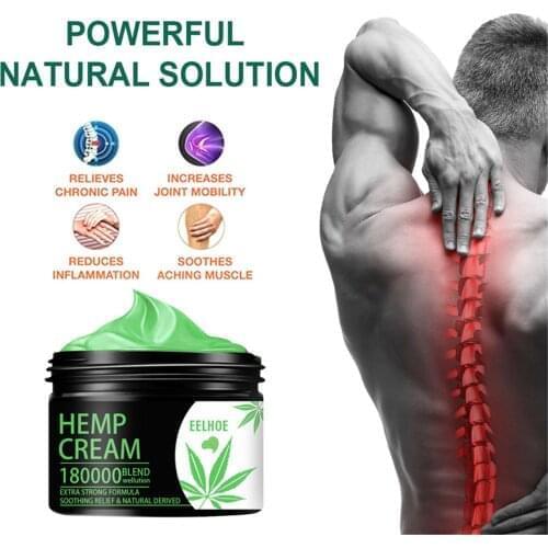 Natural Hemp Cream Anti-Inflammation Hemp Cream For Neck Pain Balm Ointment Pain Relief Relieve Musle Hemp Cream Relief Arthrit