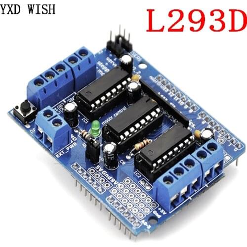 L293D Motor Control Drive Shield Dual For arduino Mega2560 4 Channel L293 Motor Drive Expansion Board Motor Driver Module