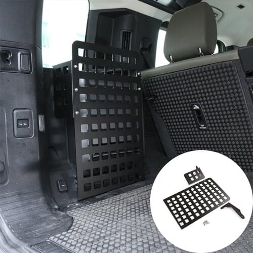 For Land Rover Defender 110 2020-2022 Aluminum alloy Car Trunk Pendant Grid Plate Multi-Function Organizer Car Accessories