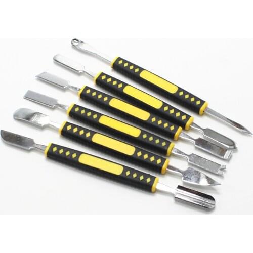 6pcs Set Double Heads Opening Pry Hand Tool Sets Metal Spudger Disassemble Mobile Phones Repair Tools For Iphone/Ipad/Tablet