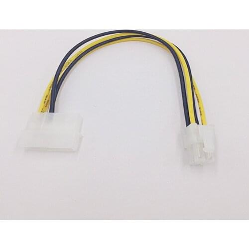 P3 4 Pin Power Supply to P4 12V Converter Cable Adapter USB SATA Cable USB Riser Card 4Pin Connector DVI-D VGA Dual PSU Cables