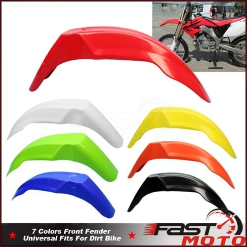 Motocross Enduro Front Fender Supermoto EXC Mudguard Kit For Dirt Bike Honda Yamaha Suzuki Kawasaki Red Mudguards