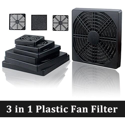 2pcs 40mm 50mm 60mm 70mm 80mm 90mm 120mm Plastic Case Fan Dust Filter Cover Protector Grille PC Computer Fans Cleaning net