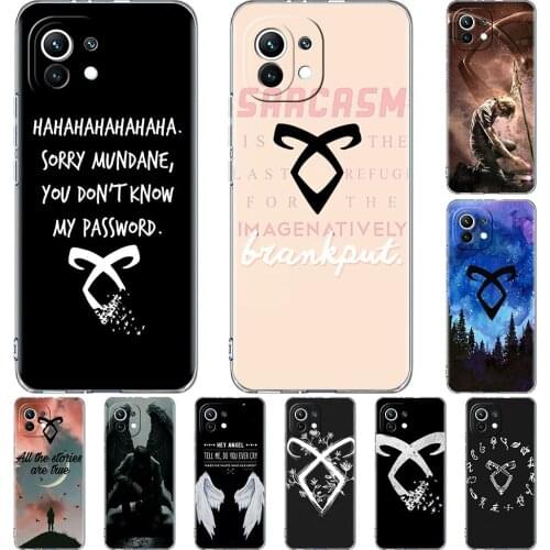 Clear Case for Xiaomi Mi Poco X3 NFC M3 11 10T Lite Phone Soft Cover Note 10 Pro 9T Transparent Celular Capa TV Shadowhunters