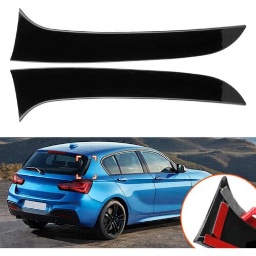 2PCS Rear Side Window Canard Spoiler Air Splitter For BMW 1 Series F20 F21 2012-2019