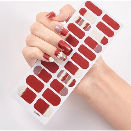 Christmas Dress Up 22 Tips/Sheet Manicure Designed Sticker For Nails Nail Decoration Nail Sticker set Nailart Nail Tape