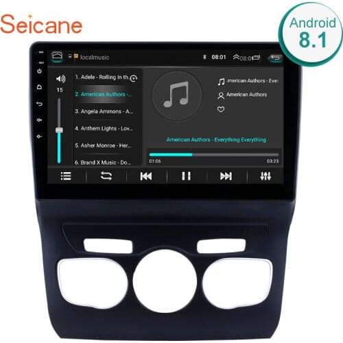 Seicane 10.1 inch HD Touchscreen Android 9.1 GPS Navigation System Wifi Bluetooth Car Radio For 2013 2014 2015 2016 Citroen C4