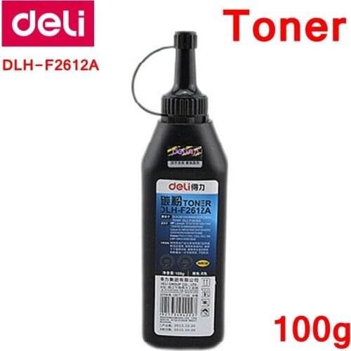 Deli Toner powder 100g Applicable printers HP Laserjet 1010/1018/1020/1160/1320/3015/5200 Canon IC MF 4010/4120/4270/4330/4680
