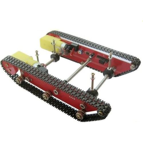 Tank Robot Smart Car Chassis+Acrylic Plate Track Integrated 2 Motors for Arduino Free Shipping