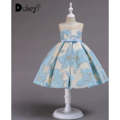 Party Dresses for Girls Little Girls Costume with Bows Sleeveless Princess Dress Girl 3-12Y Kids Dresses for Girls