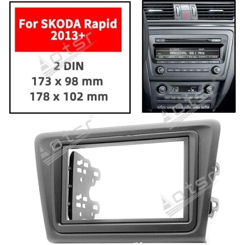 11-455 Top Quality Radio Fascia for SKODA Rapid 2013+ Stereo Fascia Dash CD Trim Installation Kit