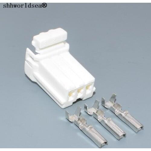 Shhworldsea 3 pin auto female housing plug wire harness cable connector 174921-1 car electrical wire connector plug