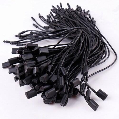 500pcs High-grade Hang Tag Waxed Strings/Cords Women High-grade Clothing/Wedding Dress Tag Waxed Stings White/Black