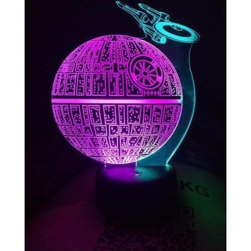 Creative Visual Touch Charging 3d Desk Lamp Atmosphere Gift Table Lamps For Living Room Lovely cartoon childrens toys