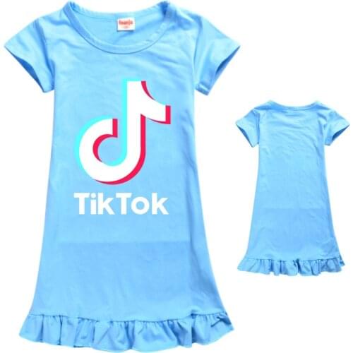 Summer Girls Dress 2021 Casual Short-Sleeved Dress Kids Dresses For Girl Children Casual A-Line Skirt Clothing Cute Dress 2-12Y