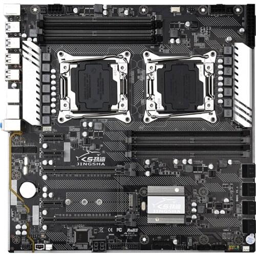 X99 Dual F2 Computer Motherboard Support LGA 2011 V3 8 DDR4 1600/1866/2133/2400 MHz RAM 10 SATA 3.0 NVME_M.2 SSD