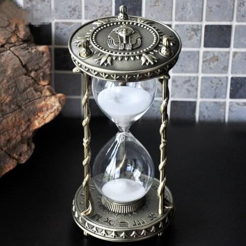 Tutan Metal Hourglass 30 Minute Timer Creative Ornaments Home Decoration