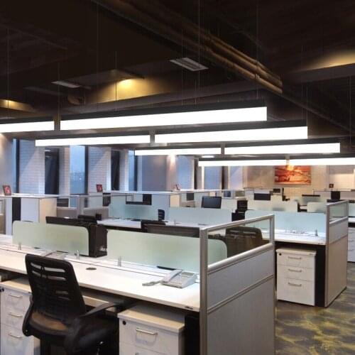 Minimalist Designer Long Pendant Lamp Restaurant Dining Room office hanging lights Modern LED Strip Hanging Lamp fixtures