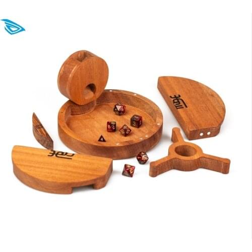 Desktop Games Storage Box Sapele Organizing Tools For Crazy House 2 Catan Dragon Underground Peripheral Accessories Wooden