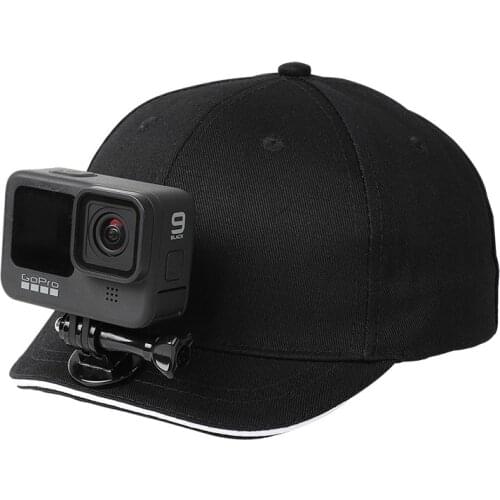 New Adjustable Canvas Sun Hat Cap Head Mount Strap Short cap for GoPro Hero 9 8 7 6 5 Insta360 Osmo Action Camera Accessories