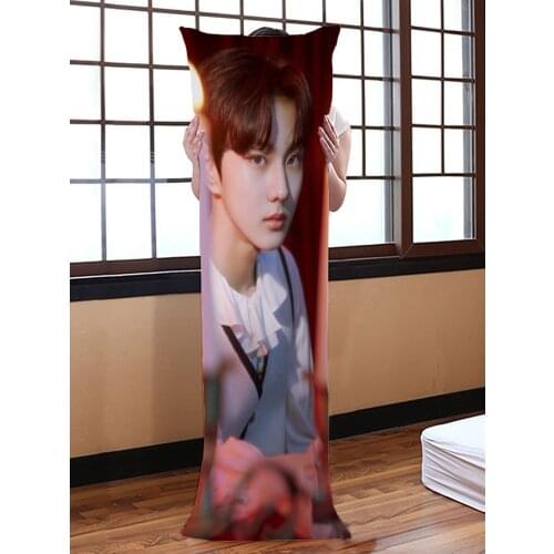 Enhypen Dakimakura Hugging Body Pillow Case DIY Custom Throw Cushion Pillow Cover 7 Sizes 50X150cm Two Sides