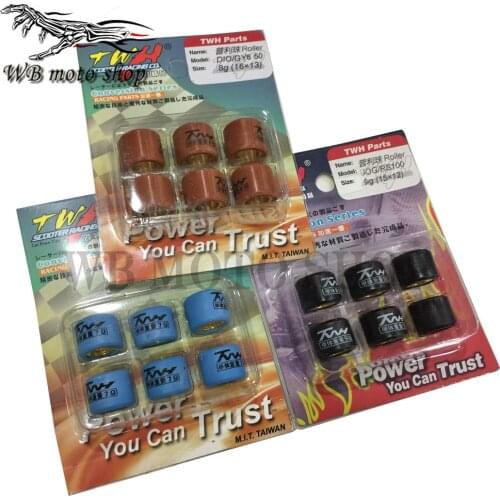 TAIWAN TWH performance variator roller set clutch 15x12MM JOG JOG90 BWS 50 100 VINO50 JOG100 RS100 ZIP F-act Matrix 50