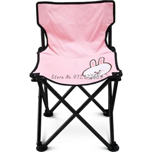 Brown Bear Folding Chair Camping Outdoor Fishing Stool Portable Chair Maza