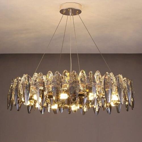 Led Postmodern Crystal Designer Chandelier Living Room Bedroom Chandelier Lighting Luster Chandelier Lighting Foyer