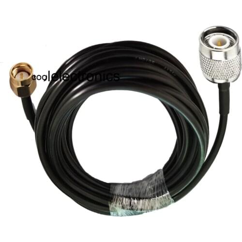 TNC male to SMA Male Connector RF Coaxial Extension Jumper Cable LMR195 50ohm 1m 3m 5m 10m 15m 20m 30m