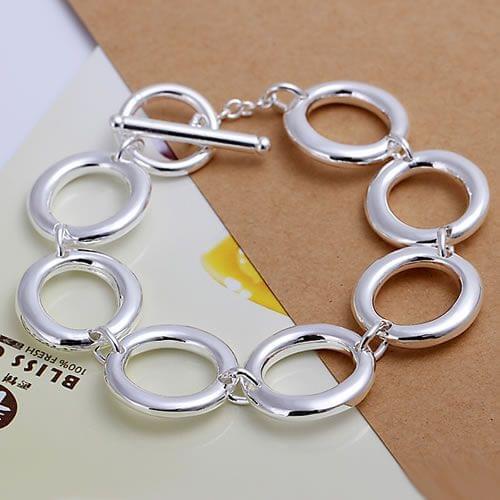 KN-H147 925 Free Shipping Silver Bracelet For Woman 925 Jewelry Silver Fashion Jewelry Seven O Bracelet /adyaivfa Avdajmka