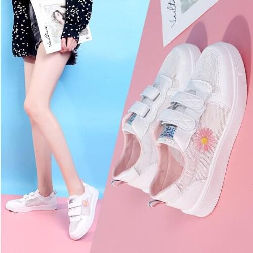 Women Shoes Summer Breathable Mesh Surface Hollowed-Out New Korean Version of The Wild Students Sneakers